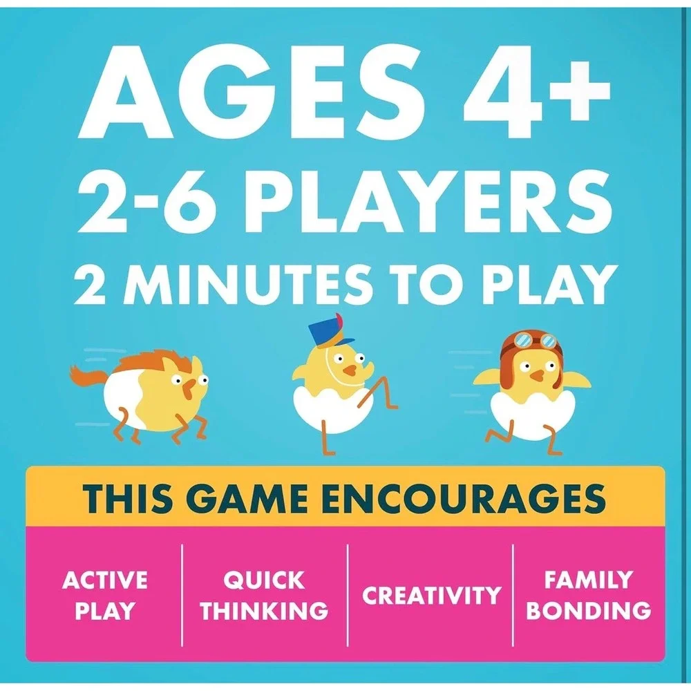 Exploding Kittens Hurry Up Chicken Butt Active Kids Family Game Ages 4+ NEW